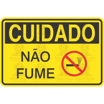 Cuidado - não fume